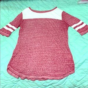 Red magenta tee